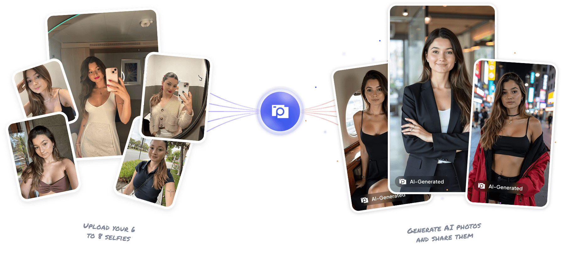 Turn selfies into any photo